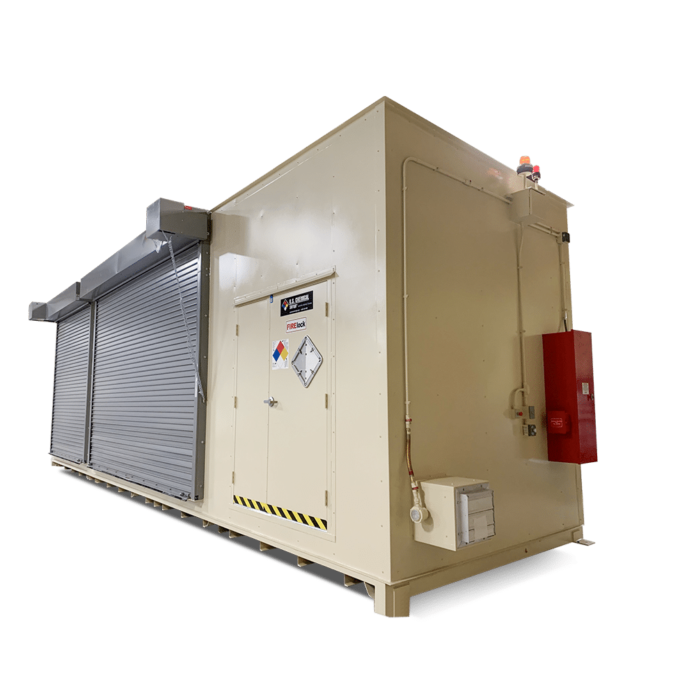 FireLock Double Roll Up Door Roller Racks Occ Closed