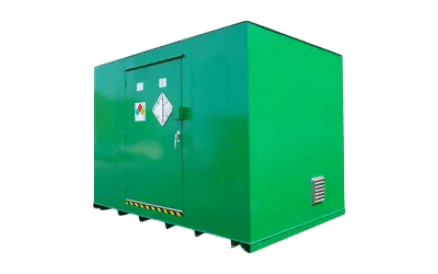 Pre-engineered turf chemical locker