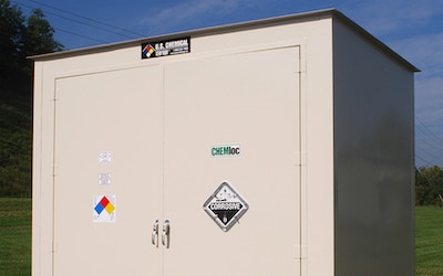 Corrosive chemical storage